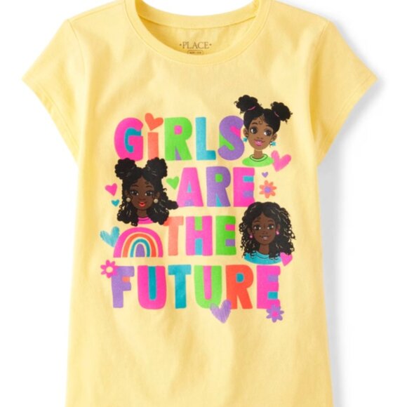 The Children's Place Girls Are The Future Graphic Tee Size L (10/12) - Picture 1 of 2